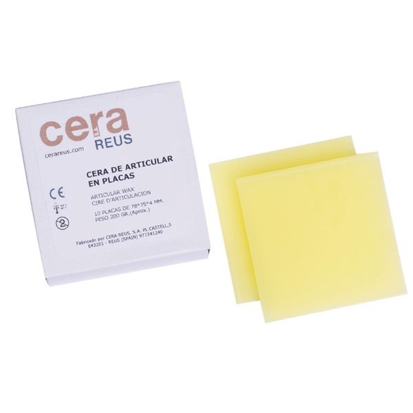 Cera Articular Amarilla Placas 4mm 10u 200gr